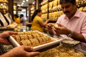 What gold rate is used for selling old gold in Madurai?